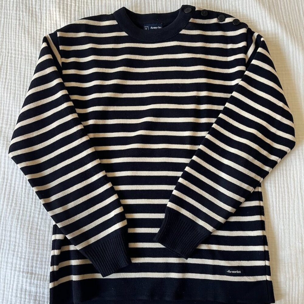 Armor-lux for Bloomingdales Mens Fishermans Sweater Breton Stripe